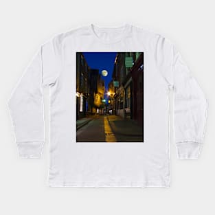 The Shambles at night, York, England Kids Long Sleeve T-Shirt